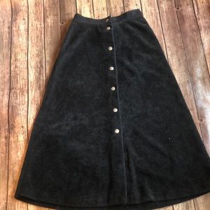 Vintage County Clothing Co Fleece Button Up Skirt Sz "10"